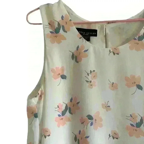 Y2K Floral White Layered Classy Blouse - Picture 2 of 6